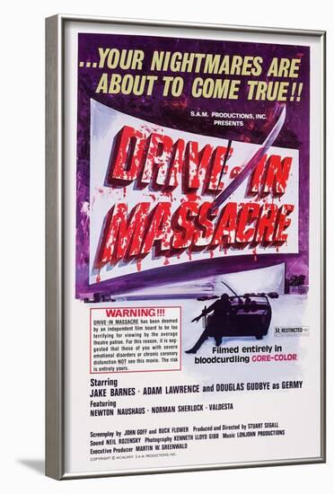 Drive-In Massacre, 1977-null-Framed Art Print