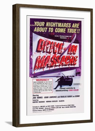 Drive-In Massacre, 1977-null-Framed Art Print