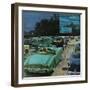 "Drive-In Movies," August 19, 1961-George Hughes-Framed Giclee Print