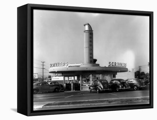 Drive-In Restaurant-null-Framed Stretched Canvas