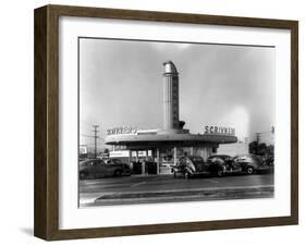 Drive-In Restaurant-null-Framed Photographic Print