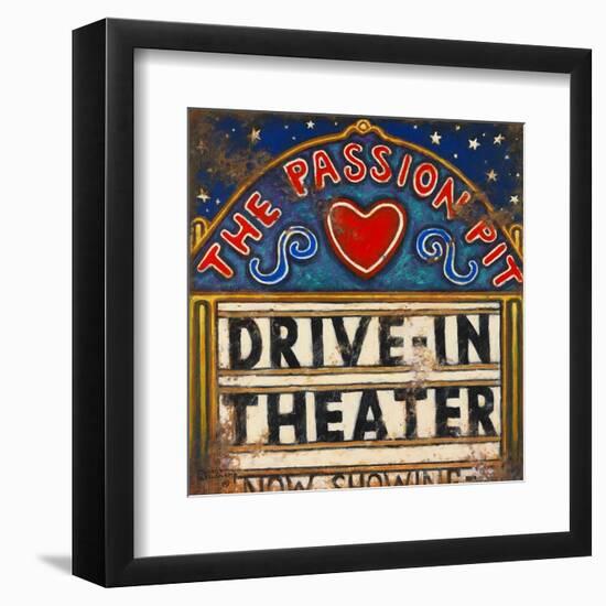 Drive In Theater-Janet Kruskamp-Framed Art Print