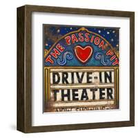 Drive In Theater-Janet Kruskamp-Framed Art Print