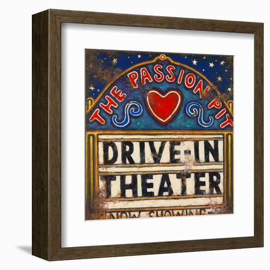 Drive In Theater-Janet Kruskamp-Framed Art Print