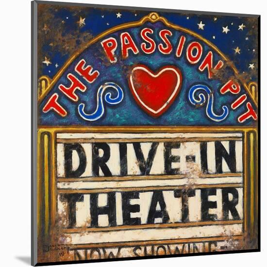 Drive In Theater-Janet Kruskamp-Mounted Art Print