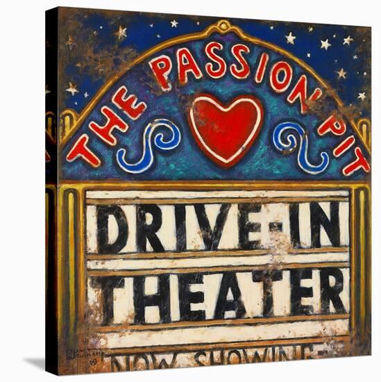 Drive In Theater-Janet Kruskamp-Stretched Canvas
