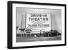 Drive-In Theatre, Los Angeles, California-null-Framed Art Print