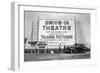 Drive-In Theatre, Los Angeles, California-null-Framed Art Print