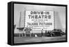 Drive-In Theatre, Los Angeles, California-null-Framed Stretched Canvas