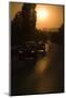 Drive, National Highway, Cars, Morning-Mood, Sunrise-Rainer Mirau-Mounted Photographic Print