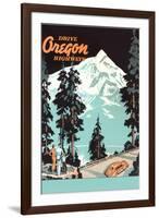 Drive Oregon Highways-null-Framed Art Print