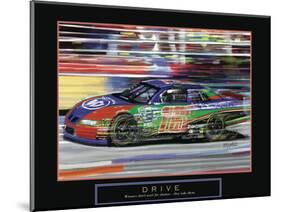 Drive - Race car-Bill Hall-Mounted Art Print