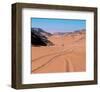 Drive Through The Desert-null-Framed Art Print