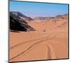 Drive Through The Desert-null-Mounted Art Print