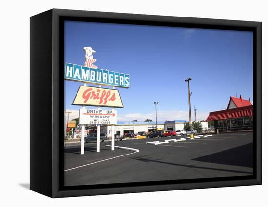 Drive Thru, Route 66, Albuquerque, New Mexico, United States of America, North America-Wendy Connett-Framed Stretched Canvas