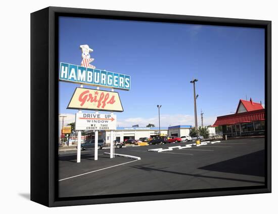 Drive Thru, Route 66, Albuquerque, New Mexico, United States of America, North America-Wendy Connett-Framed Stretched Canvas