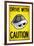 Drive With Caution Shell-null-Framed Art Print