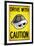 Drive With Caution Shell-null-Framed Art Print