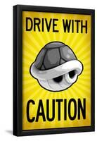 Drive With Caution Shell-null-Framed Poster