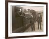 Driver and Guard on the Dyke Railway, Part of the Southern Rail Network-null-Framed Photographic Print