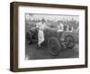 Driver and No.4 Racecar, Tacoma Speedway, Circa 1919-Marvin Boland-Framed Giclee Print