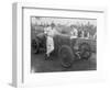 Driver and No.4 Racecar, Tacoma Speedway, Circa 1919-Marvin Boland-Framed Giclee Print