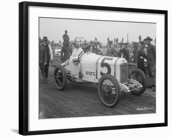 Driver and No.5 Racecar, Tacoma Speedway, Circa 1919-Marvin Boland-Framed Giclee Print