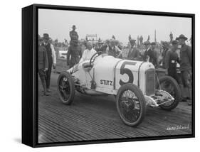 Driver and No.5 Racecar, Tacoma Speedway, Circa 1919-Marvin Boland-Framed Stretched Canvas