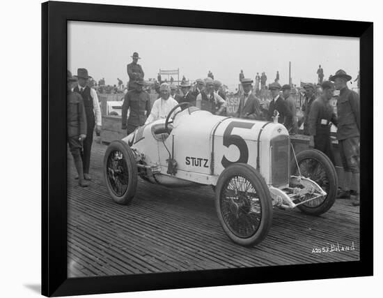 Driver and No.5 Racecar, Tacoma Speedway, Circa 1919-Marvin Boland-Framed Giclee Print