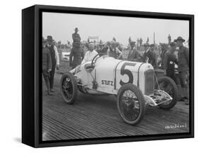 Driver and No.5 Racecar, Tacoma Speedway, Circa 1919-Marvin Boland-Framed Stretched Canvas