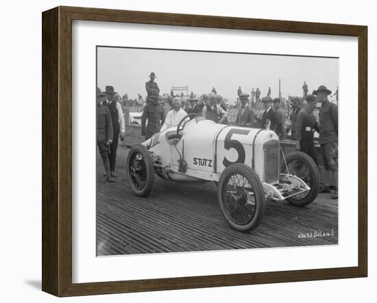 Driver and No.5 Racecar, Tacoma Speedway, Circa 1919-Marvin Boland-Framed Giclee Print