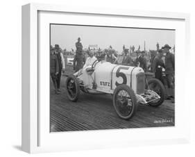 Driver and No.5 Racecar, Tacoma Speedway, Circa 1919-Marvin Boland-Framed Giclee Print