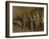 Drivers and Mules with Young Laborers in a West Virginia Coal Mine. October 1908-null-Framed Photo