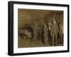 Drivers and Mules with Young Laborers in a West Virginia Coal Mine. October 1908-null-Framed Photo