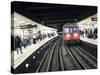 Drivers Eye View of Circle Line Train Entering Tube Station, London-Purcell-Holmes-Stretched Canvas