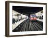 Drivers Eye View of Circle Line Train Entering Tube Station, London-Purcell-Holmes-Framed Photographic Print