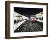 Drivers Eye View of Circle Line Train Entering Tube Station, London-Purcell-Holmes-Framed Photographic Print