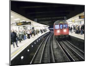 Drivers Eye View of Circle Line Train Entering Tube Station, London-Purcell-Holmes-Mounted Photographic Print
