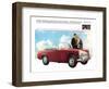 Driving a Sprite-null-Framed Art Print