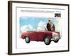 Driving a Sprite-null-Framed Art Print