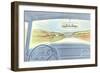 Driving Away from the City-null-Framed Giclee Print