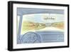 Driving Away from the City-null-Framed Giclee Print