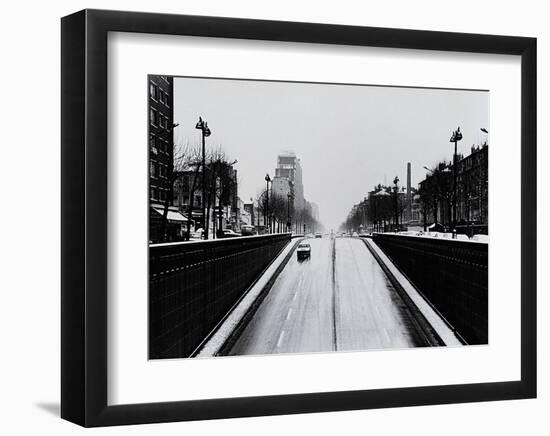 Driving by Clignancourt, Wide-Manabu Nishimori-Framed Art Print