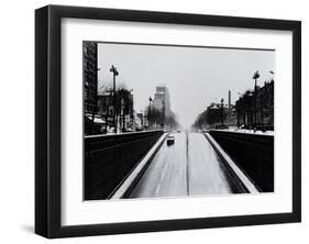 Driving by Clignancourt, Wide-Manabu Nishimori-Framed Art Print