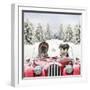 Driving Car Through a Snow Scene-null-Framed Photographic Print