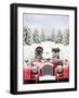 Driving Car Through a Snow Scene-null-Framed Photographic Print