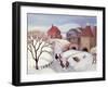 Driving Cows Home in the Snow-Margaret Loxton-Framed Giclee Print