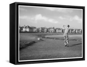 Driving from the 16th Hole on Wanstead Golf Course Essex-null-Framed Stretched Canvas