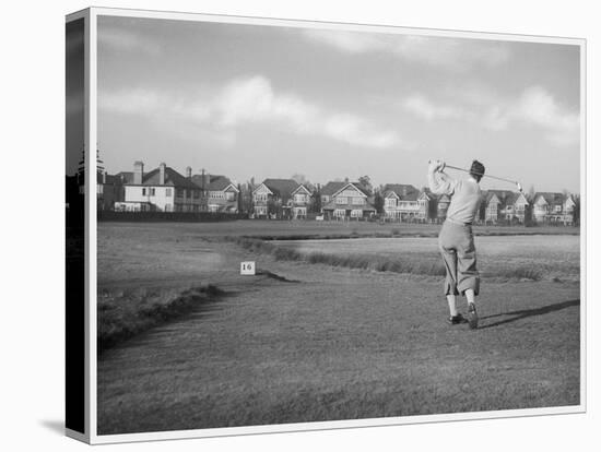 Driving from the 16th Hole on Wanstead Golf Course Essex-null-Stretched Canvas