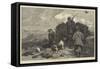 Driving Grouse on the Moors-George Bouverie Goddard-Framed Stretched Canvas